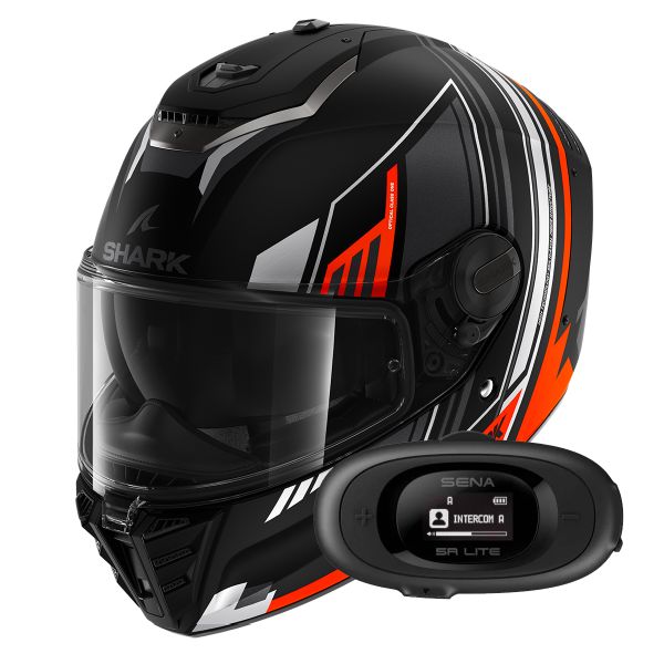 Casque Integral Shark Spartan RS Byhron Mat KOU + Kit bluetooth 5R Lite Solo