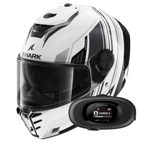 Casque Integral Shark Spartan RS Byhron WKU + Kit bluetooth 5R Lite Solo