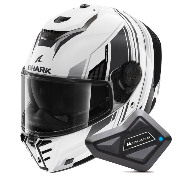 Casque Integral Shark Spartan RS Byhron WKU + Kit Bluetooth BT Mini
