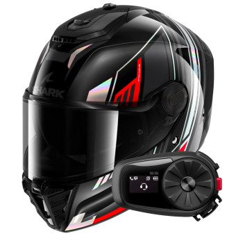Casque Integral Shark Spartan RS Byrhon KIR + Kit Bluetooth 5S Solo