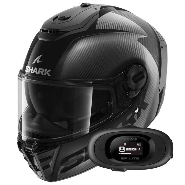 Casque Integral Shark Spartan Rs Carbon Skin Visor In The Box Carbon DAD + Kit bluetooth 5R Li Casque Integral Shark Spartan Rs Carbon Skin Visor In The Box Carbon DAD + Kit bluetooth 5R Li