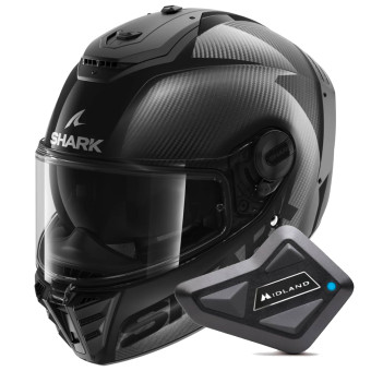 Casque Integral Shark Spartan Rs Carbon Skin Visor In The Box Carbon DAD + Kit Bluetooth BT Mi