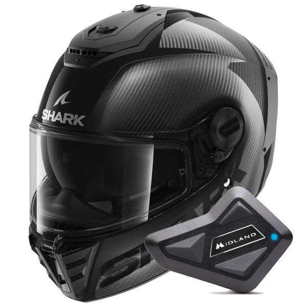 Casque Integral Shark Spartan Rs Carbon Skin Visor In The Box Carbon DAD + Kit Bluetooth BT Mi Casque Integral Shark Spartan Rs Carbon Skin Visor In The Box Carbon DAD + Kit Bluetooth BT Mi