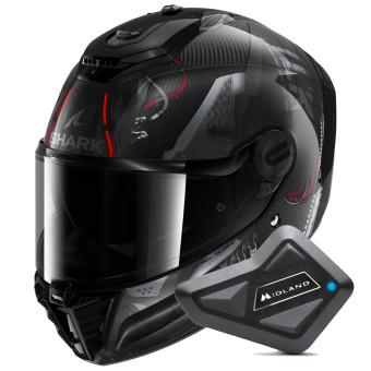 Casque Integral Shark Spartan RS Carbon Xbot DAA + Kit Bluetooth BT Mini