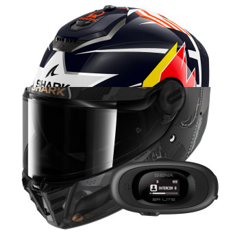 Casque Integral Shark Spartan RS Replica Zarco Austin BRW + Kit bluetooth 5R Lite Solo