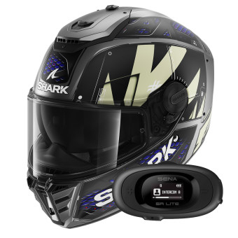 Casque Integral Shark Spartan RS Styngrey Mat AAB + Kit bluetooth 5R Lite Solo
