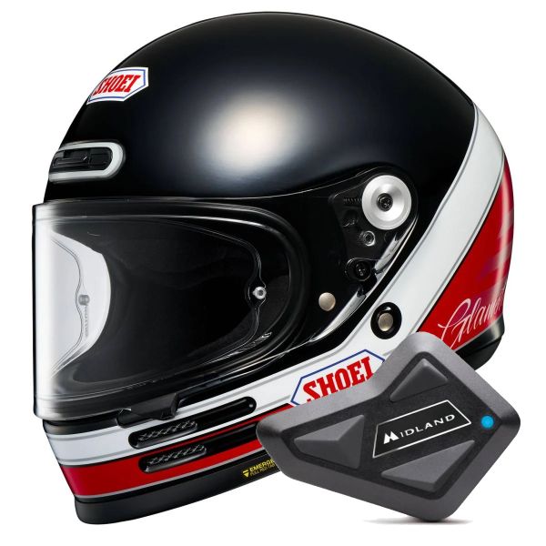 Casque Integral Shoei Glamster 06 Abiding TC-1 + Kit Bluetooth BT Mini