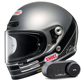 Casque Integral Shoei Glamster 06 Abiding TC-10 + Kit Bluetooth Lokui K30