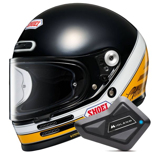 Casque Integral Shoei Glamster 06 Abiding TC-3 + Kit Bluetooth BT Mini