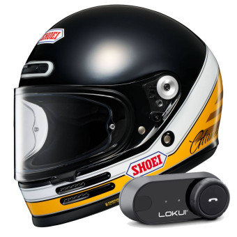 Casque Integral Shoei Glamster 06 Abiding TC-3 + Kit Bluetooth Lokui K30
