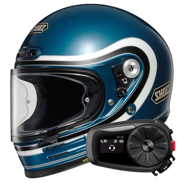 Casque Integral Shoei Glamster 06 Bivouac TC-2 + Kit Bluetooth 5S Solo Casque Integral Shoei Glamster 06 Bivouac TC-2 + Kit Bluetooth 5S Solo