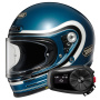Casque Integral Shoei Glamster 06 Bivouac TC-2 + Kit Bluetooth 5S Solo
