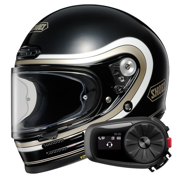 Casque Integral Shoei Glamster 06 Bivouac TC-9 + Kit Bluetooth 5S Solo
