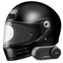 Casque Integral Shoei Glamster 06 Black + Kit Bluetooth Lokui K30