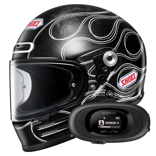Casque Integral Shoei Glamster 06 Blast TC5 + Kit bluetooth 5R Lite Solo