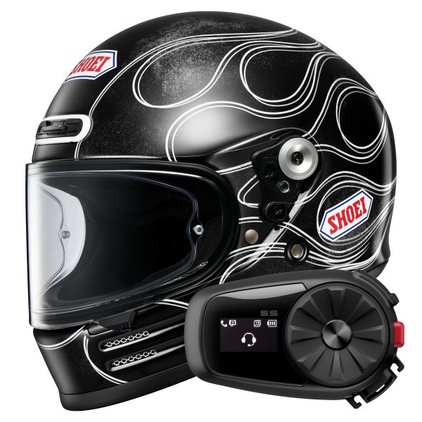 Casque Integral Shoei Glamster 06 Blast TC5 + Kit Bluetooth 5S Solo