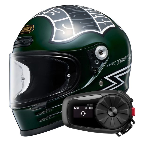 Casque Integral Shoei Glamster 06 Heiwa Motorcycle TC-4 + Kit Bluetooth 5S Solo