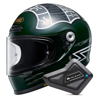 Casque Integral Shoei Glamster 06 Heiwa Motorcycle TC-4 + Kit Bluetooth BT Mini