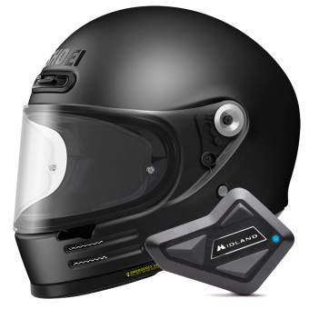 Casque Integral Shoei Glamster 06 Matt Black + Kit Bluetooth BT Mini