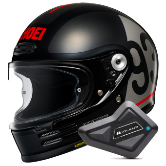 Casque Integral Shoei Glamster 06 MM93 Collection Classic TC5 + Kit Bluetooth BT Mini