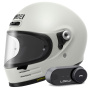 Casque Integral Shoei Glamster 06 Off White + Kit Bluetooth Lokui K30