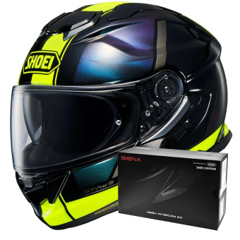 Casque Integral Shoei GT-AIR 3 Scenario TC-3 + Intercom Sena SRL-03