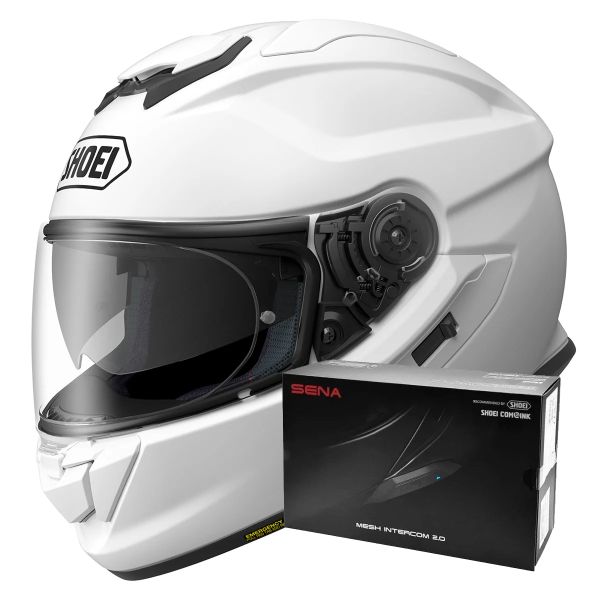 Casque Integral Shoei GT-AIR 3 White + Intercom Sena SRL-03 Casque Integral Shoei GT-AIR 3 White + Intercom Sena SRL-03