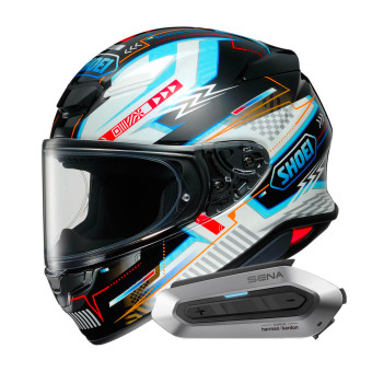 Casque Integral Shoei NXR2 Arcane TC10 + Intercom Sena SRL-EXT Harman Kardon