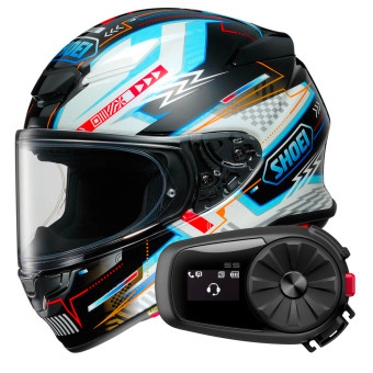 Casque Integral Shoei NXR2 Arcane TC10 + Kit Bluetooth 5S