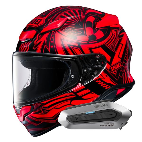 Casque Integral Shoei NXR2 Beaut TC-1 + Intercom Sena SRL-EXT Harman Kardon
