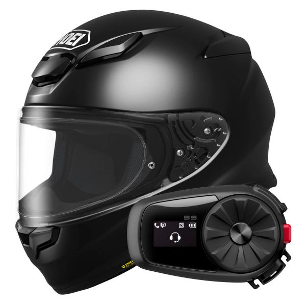 Casque Integral Shoei NXR2 Black + Kit Bluetooth 5S
