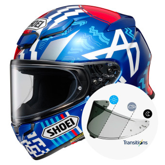 Casque Integral Shoei NXR2 Diggia TC-10 + Ecran Photochromique