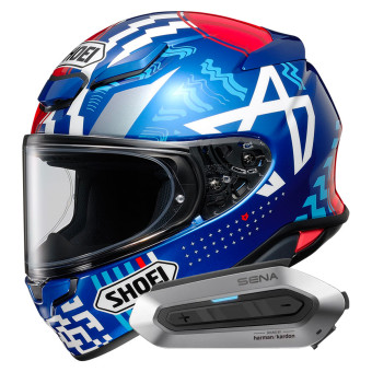 Casque Integral Shoei NXR2 Diggia TC-10 + Intercom Sena SRL-EXT