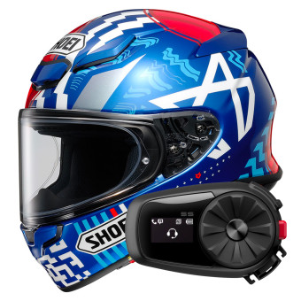 Casque Integral Shoei NXR2 Diggia TC-10 + Kit Bluetooth 5S