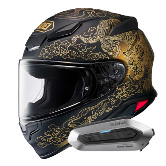 Casque Integral Shoei NXR2 Fearless TC5 + Intercom Sena SRL-EXT Harman Kardon