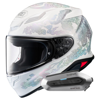 Casque Integral Shoei NXR2 Fearless TC6 + Intercom Sena SRL-EXT Harman Kardon
