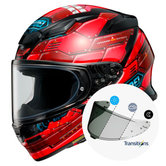 Casque Integral Shoei NXR2 Fortress TC-1 + Ecran Photochromique