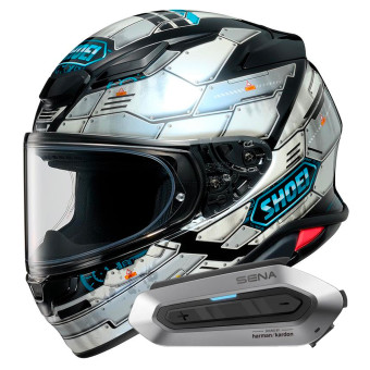 Casque Integral Shoei NXR2 Fortress TC-6 + Intercom Sena SRL-EXT