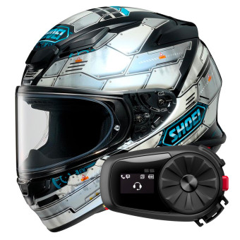Casque Integral Shoei NXR2 Fortress TC-6 + Kit Bluetooth 5S