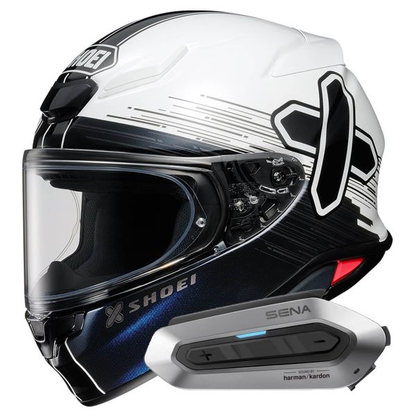 Casque Integral Shoei NXR2 Ideograph TC-6 + Intercom Sena SRL-EXT Casque Integral Shoei NXR2 Ideograph TC-6 + Intercom Sena SRL-EXT