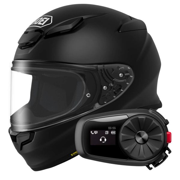 Casque Integral Shoei NXR2 Matt Black + Kit Bluetooth 5S