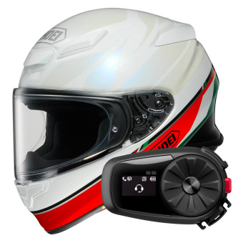 Casque Integral Shoei NXR2 Nocturne TC4 + Kit Bluetooth 5S