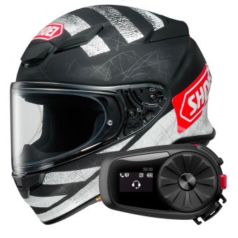 Casque Integral Shoei NXR2 Scanner TC5 + Kit Bluetooth 5S