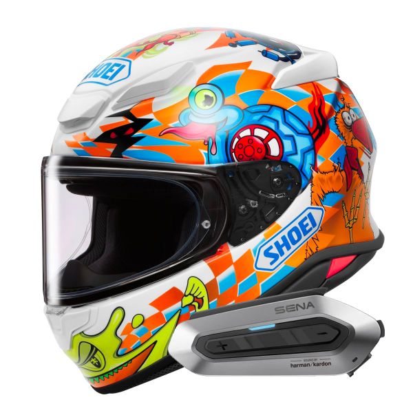 Casque Integral Shoei NXR2 Yagyo TC-2 + Intercom Sena SRL-EXT Harman Kardon