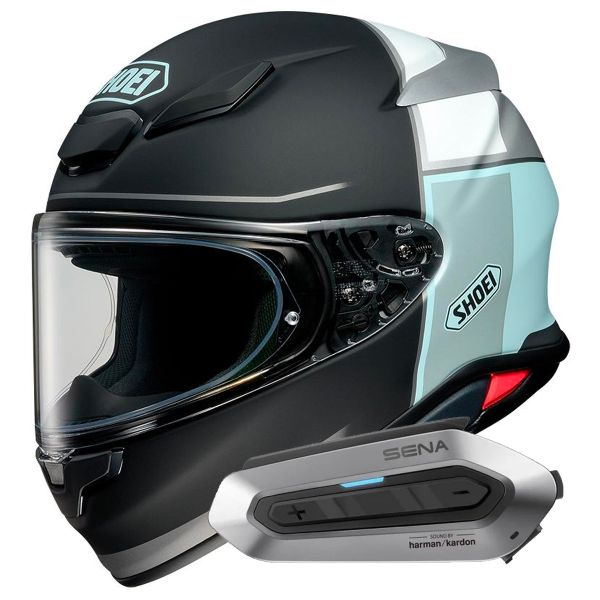 Casque Integral Shoei NXR2 Yonder TC-2 + Intercom Sena SRL-EXT