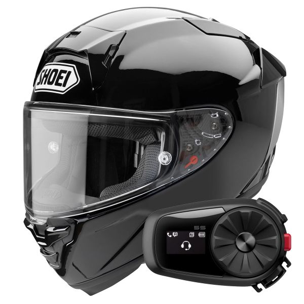 Casque Integral Shoei X-SPR Pro Black + Kit Bluetooth 5S Solo Casque Integral Shoei X-SPR Pro Black + Kit Bluetooth 5S Solo