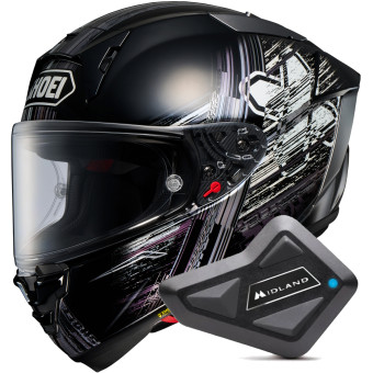 Casque Integral Shoei X-SPR Pro Cross Logo TC5 + Kit Bluetooth BT Mini