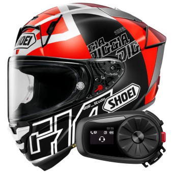 Casque Integral Shoei X-SPR Pro Diggia 2 TC1 + Kit Bluetooth 5S Solo