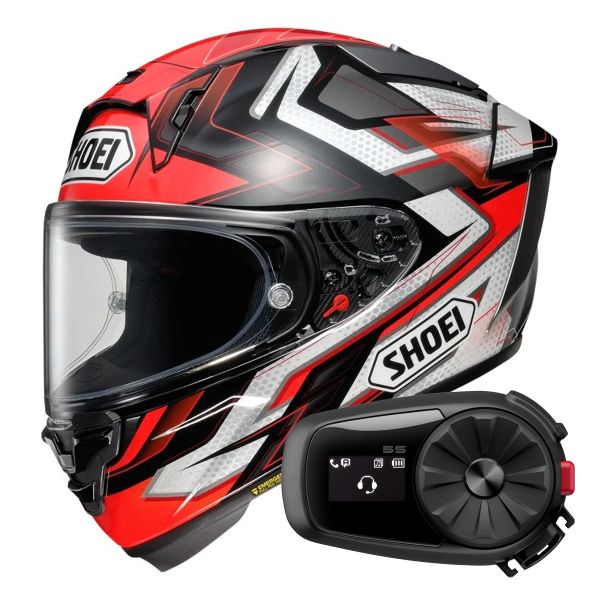 Casque Integral Shoei X-SPR Pro Escalate TC-1 + Kit Bluetooth 5S Solo