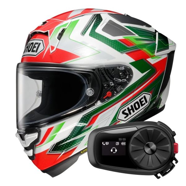 Casque Integral Shoei X-SPR Pro Escalate TC-4 + Kit Bluetooth 5S Solo